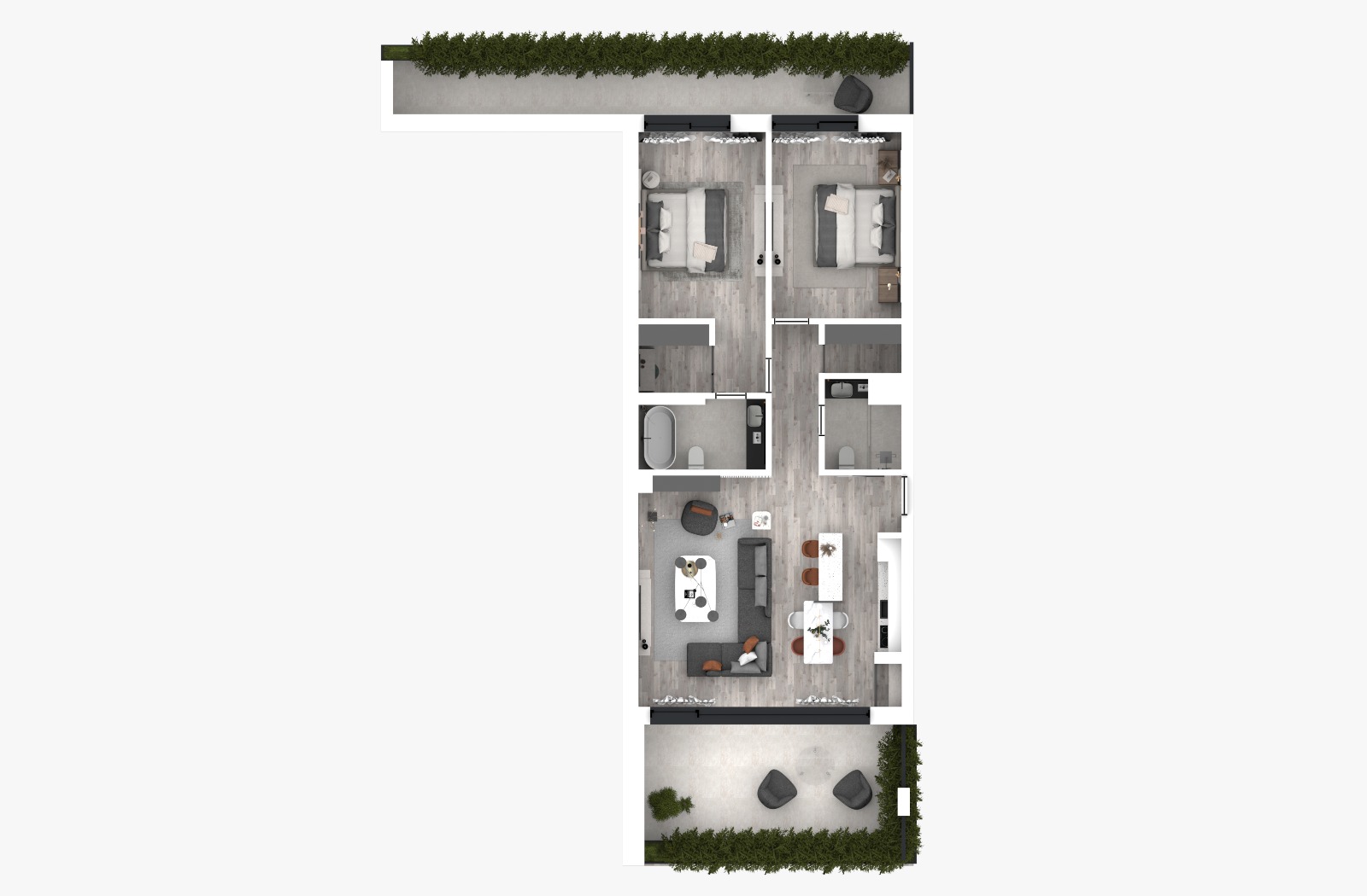 Apartamentul 21, 3 camere, Blue Bike Pipera – imagine 1