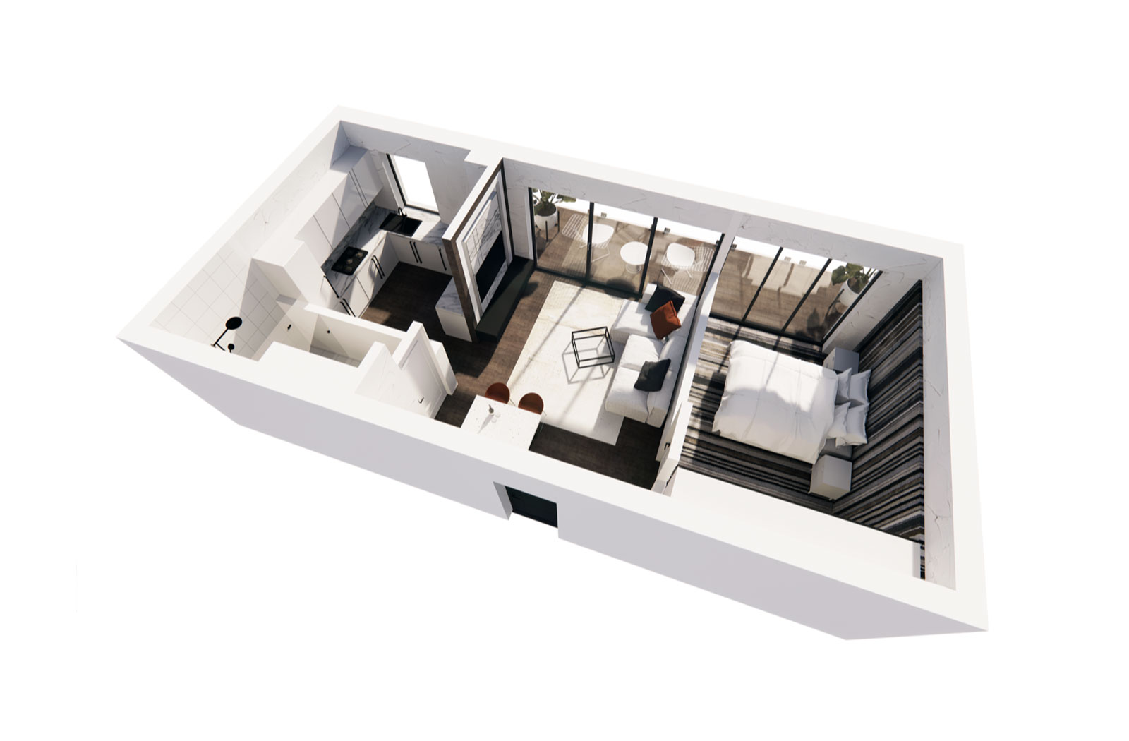 Apartamentul B26, 2 camere, Blue Bike Eden – imagine 2