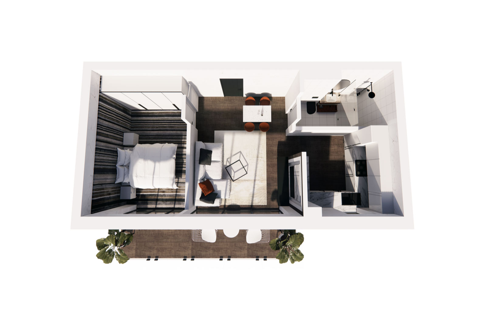 Apartamentul B26, 2 camere, Blue Bike Eden – imagine 3