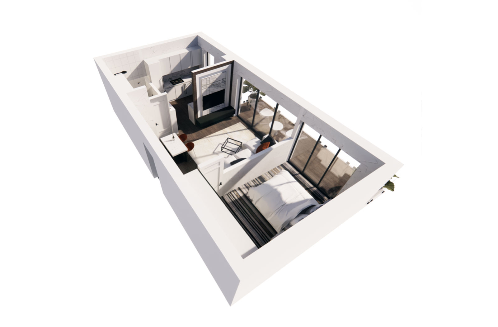 Apartamentul B26, 2 camere, Blue Bike Eden – imagine 4